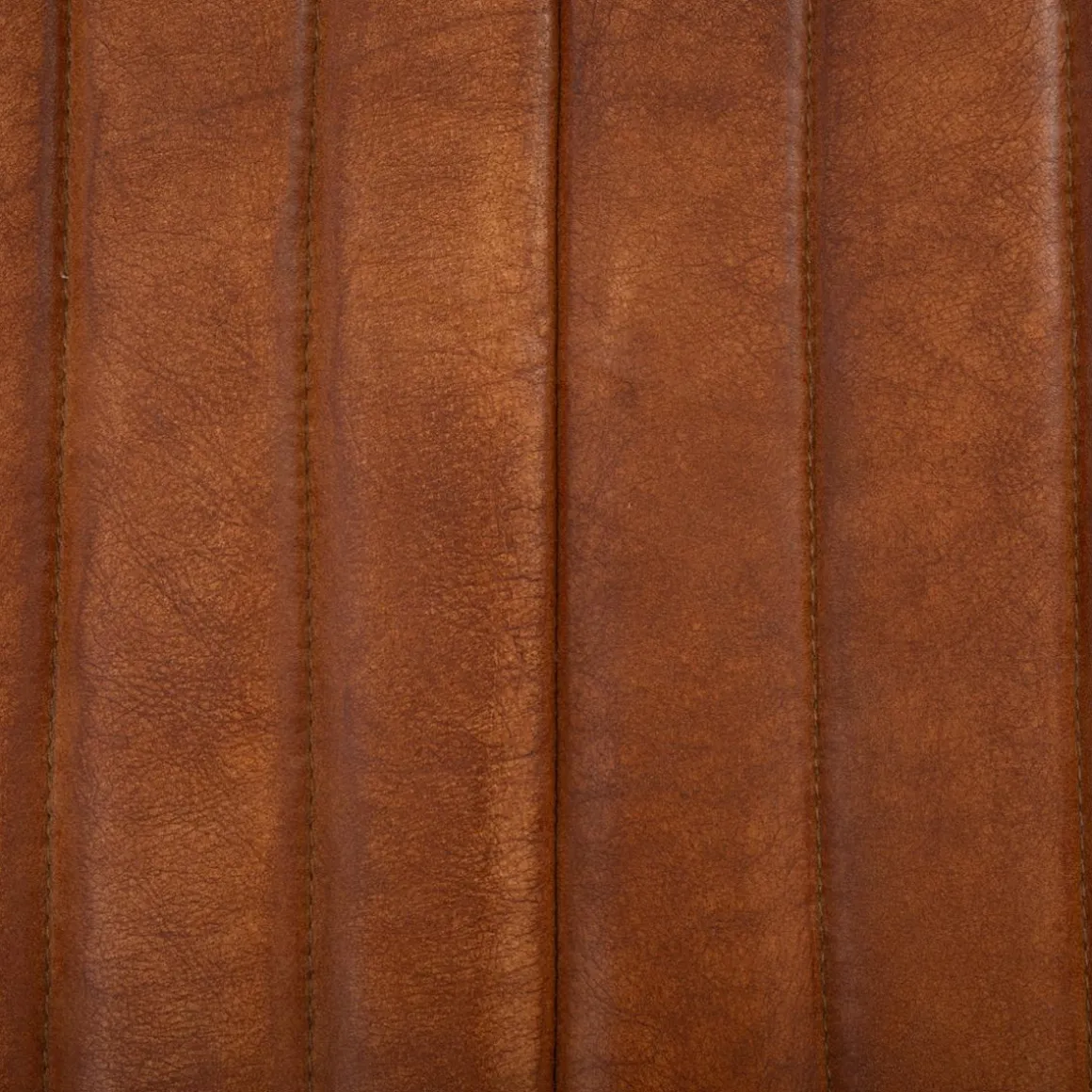 FAUTEUIL DINER CUIR KAVI COGNAC
