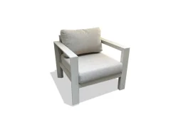 FAUTEUIL EVASION ALUMINIUM ARGILE