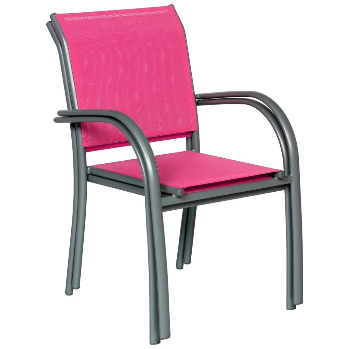 FAUTEUIL PIAZZA FRAMBOISE GRAPHITE