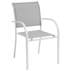 FAUTEUIL PIAZZA GALET BLANC