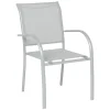 FAUTEUIL PIAZZA GALET SILVER MAT