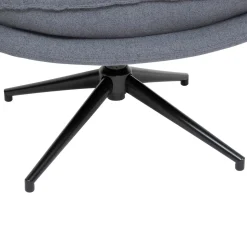 FAUTEUIL PIVOTANT HARPER  GRIS