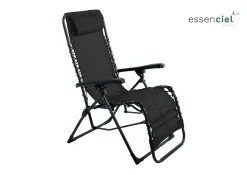 FAUTEUIL RELAX MARBELLA TEXALINE GRAPHITE ACIER