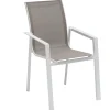 FAUTEUIL REPAS PAVANE NOISETTE BLANC