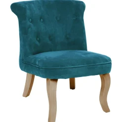 FAUTEUIL VELOURS DUCK CALIXTE D.50X56X63CM