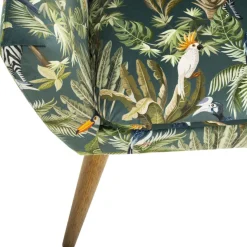 FAUTEUIL VELOURS JUNGLE SANGO