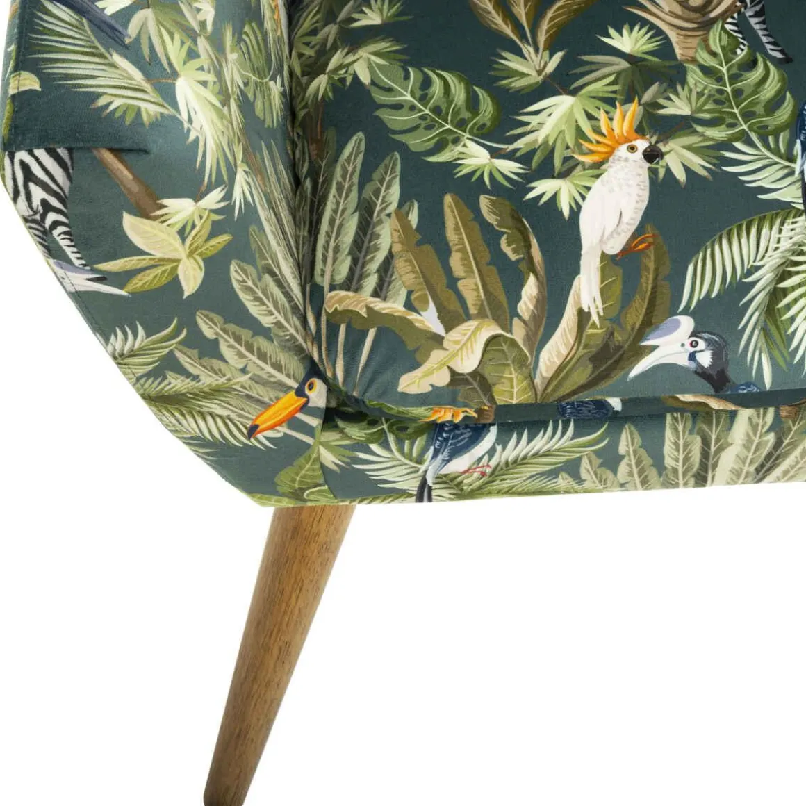 FAUTEUIL VELOURS JUNGLE SANGO