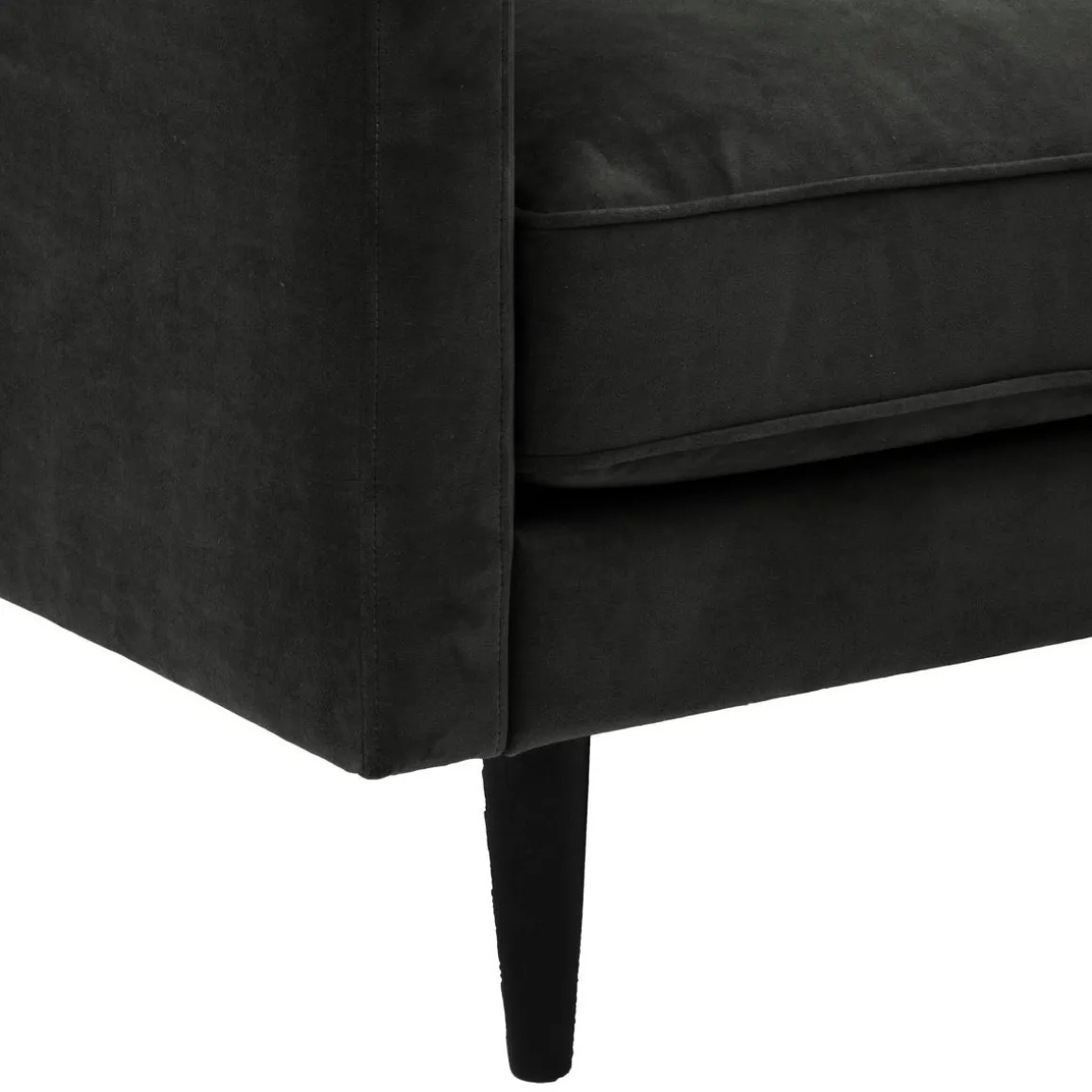 FAUTEUIL XL VELOURS CANDICE KAKI