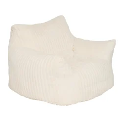FAUTEUIL XL VELOURS COTELE MUZI BLANC