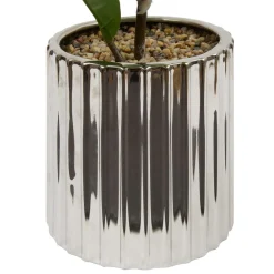 FICUS POT CERAMIQUE ARGENT SKY H.54CM