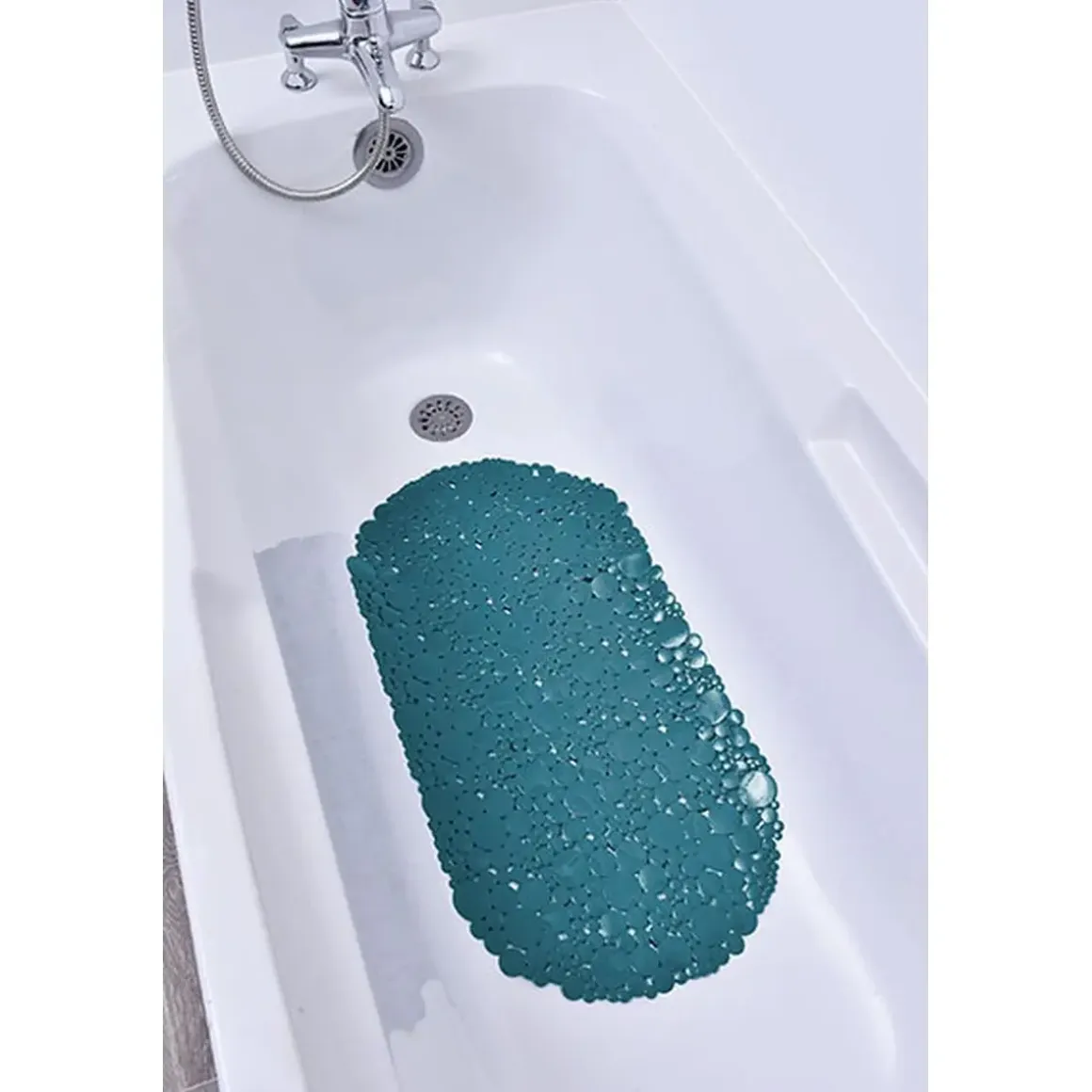 FOND DE BAIGNOIRE 69X36CM BULLES BLEU CANARD