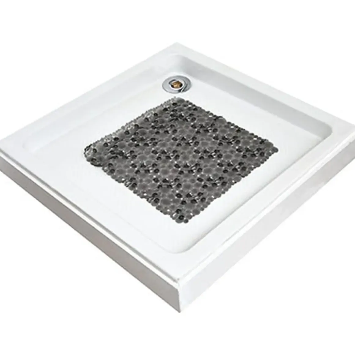 FOND DE DOUCHE BULLES PVC 50 X 50 CM GRIS