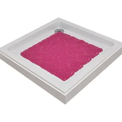 FOND DE DOUCHE 50X50CM BULLES FUCHSIA