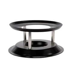 FONDUE POT FONTE EMAILLE AVEC 6 FOURCHETTES