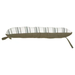 GALETTE DE CHAISE RAYEE GROOVE VERT 38X38CM