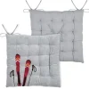 GALETTE SKI 38X38CM GRIS