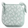 4 GALETTES 38X38CM MICROFIBRE IMPRIMEE DIVANY SAUGE