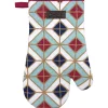 GANT DE CUISINE CHEF GEOMETRIC 18X28CM COTON FRAMBOISE