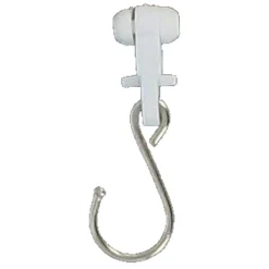 GLISSEUR PVC SPECIAL RIDEAUX A OEILLETS X20 BLANC