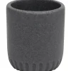 GOBELET POLYRESINE ARRONDI GRIS FONCE