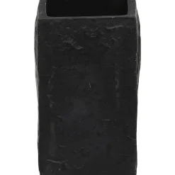 GOBELET POLYRESINE CARRE EFFET PIERRE NOIR