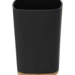 GOBELET RUBBER ET ABS ET BAMBOU 0.380L NOIR