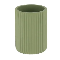 GOBELET STRIE ARRONDI POLYRESINE KAKI