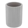 GOBELET STRIE ARRONDI POLYRESINE GRIS CLAIR