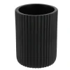 GOBELET STRIE ARRONDI POLYRESINE NOIR