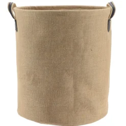 GRANDE PANIERE A LINGE RONDE EN JUTE D.42X48CM NATUREL
