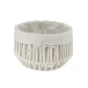 GRANDE PANIERE FACON CORDE BLANC