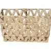 GRAND PANIER EVASE AVEC POIGNEES JACINTHE TRESSEE NATURAL