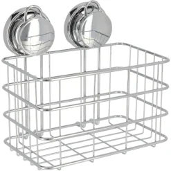 GRAND PANIER METAL SUR VENTOUSES CHROME