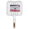 GRILLE BARBECUE PANIER 34X31CM CHROME