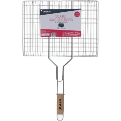GRILLE BARBECUE RECTANGLE 30X40CM CHROME