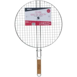 GRILLE BARBECUE RONDE 40CM CHROME
