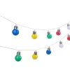 GUIRLANDE 20 BOULES SOLAIRES BLANC CHD MULTICO 5.8M D4.5CM