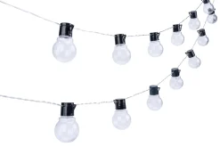 GUIRLANDE 20 BOULES SOLAIRES BLANC CHD MULTICO 5.8M D4.5CM
