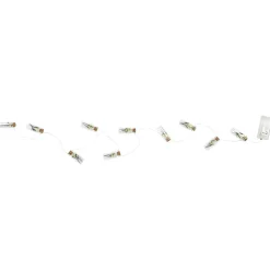 GUIRLANDE 10 FIOLES VERRE REMPLIES DE FLEURS