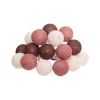 GUIRLANDE LED PILE 16 BOULES DUNE D.3.5CM
