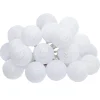 GUIRLANDE LED SECTEUR 20 BOULES BLANC D.6CM