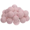 GUIRLANDE LED SECTEUR 20 BOULES ROSE D.6CM