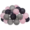 GUIRLANDE LED SECTEUR 20 BOULES SMOKY D.6CM