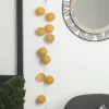 GUIRLANDE LED SECTEUR 20 BOULES OCRE D.6CM