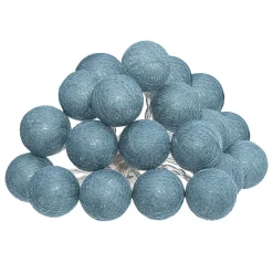 GUIRLANDE LED SECTEUR 20 BOULES BLEU D.6CM