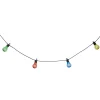 GUIRLANDE LED SOLAIRE 10 AMPOULES L.5M COULEUR