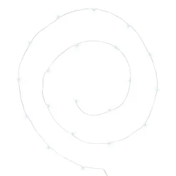 GUIRLANDE 100 MICRO LED ARGENT BLANC CHAUD ANYA L.10M
