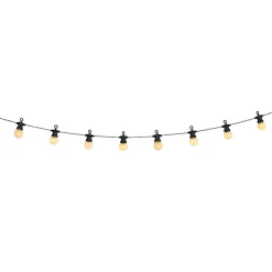 GUIRLANDE SOLAIRE 10 BOULES BLANC L.4.8M