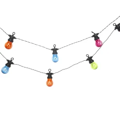 GUIRLANDE SOLAIRE 10 BOULES MULTICOLORE L.4.8M