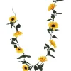 GUIRLANDE TOURNESOL 7 FLEURS H155CM JAUNE